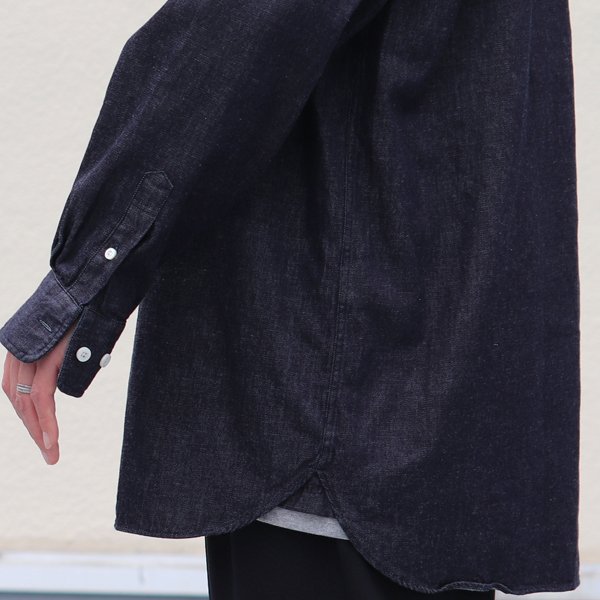 画像22: 「備中備後」6オンス デニム 釦ダウン ボクシーAライン 長袖シャツ【MADE IN JAPAN】『日本製』/ Upscape Audience