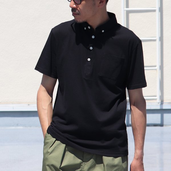 画像6: 【RE PRICE/価格改定】コーマ天竺 チビ衿ボタンダウン グラスポケット付 ポロシャツ【MADE IN JAPAN】『日本製』/ Upscape Audience