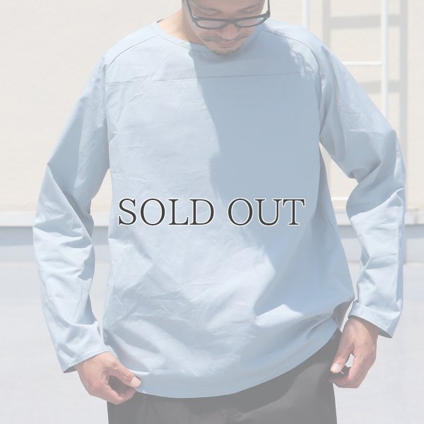 画像3: コットンギャバジンサドルショルダーヘムラウンドL/SシャツTEE【MADE IN JAPAN】『日本製』/ Upscape Audience