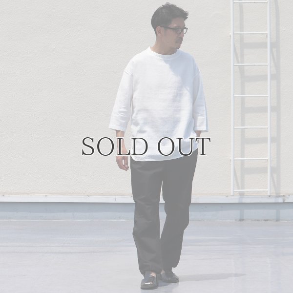 画像6: 綿麻ツイル ボトルネック サドルヘムラウンド7/SビックシャツTEE【MADE IN JAPAN】『日本製』/ Upscape Audience