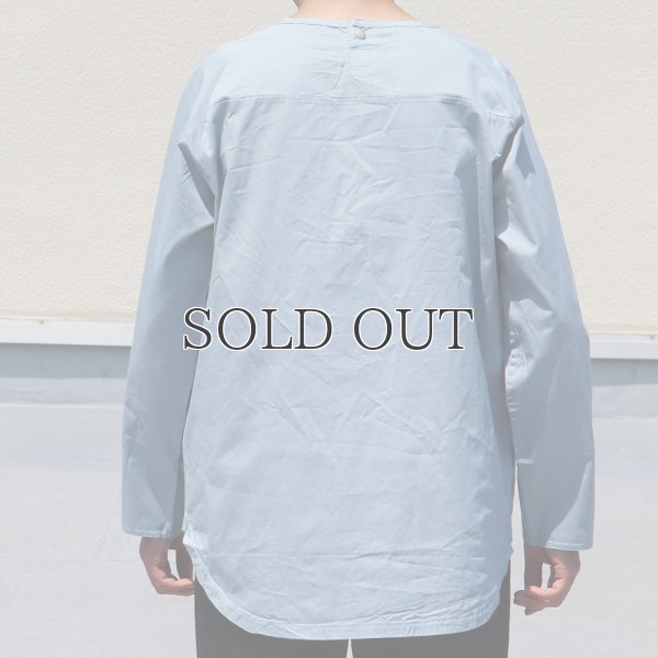 画像5: コットンギャバジンサドルショルダーヘムラウンドL/SシャツTEE【MADE IN JAPAN】『日本製』/ Upscape Audience