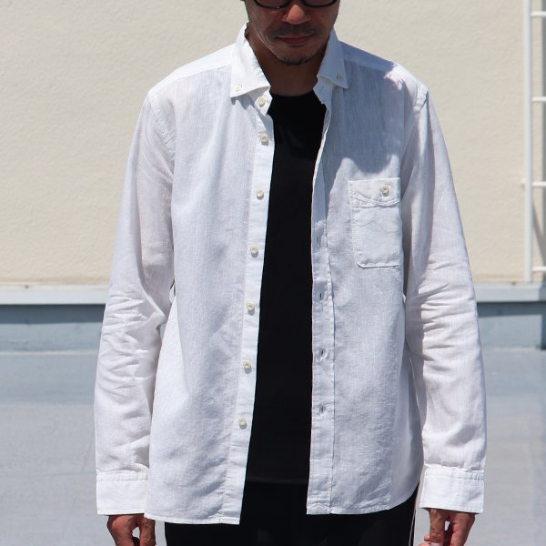 画像8: 【RE PRICE / 価格改定】Coolmax(クールマックス)ボタンダウンワイドスプレッドカラー長袖シャツ / Audience