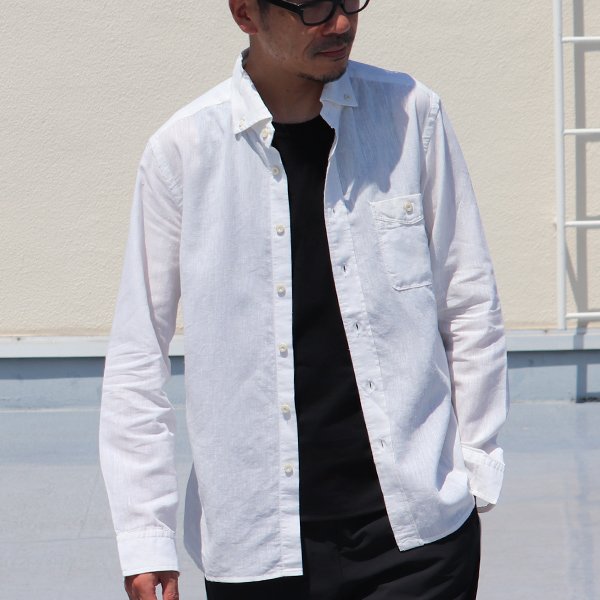 画像6: 【RE PRICE / 価格改定】Coolmax(クールマックス)ボタンダウンワイドスプレッドカラー長袖シャツ / Audience