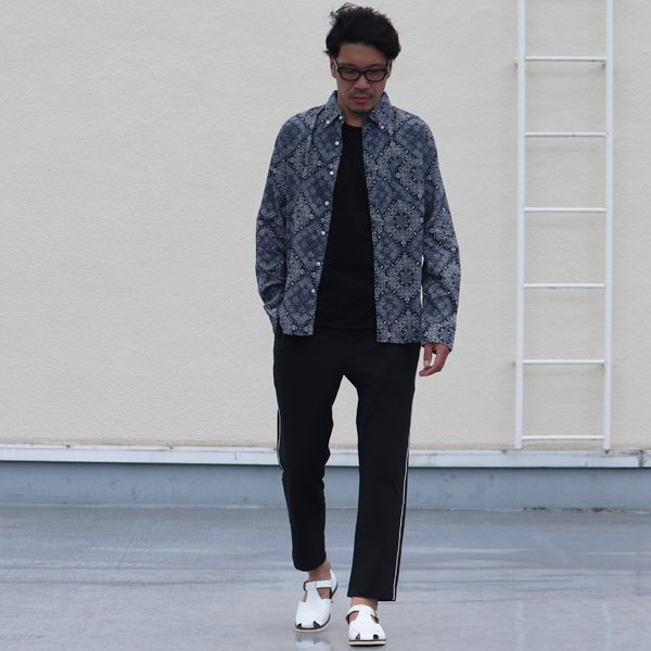 画像8: 【RE PRICE / 価格改定】バンダナプリントボタンダウンカラー長袖シャツ【MADE IN JAPAN】『日本製』/ Upscape Audience