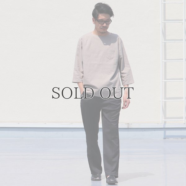 画像5: ソフトリネンコットンキャンバス 胸ポケ付 Wヘム 7/Sシャツ【MADE IN JAPAN】『日本製』/ Upscape Audience