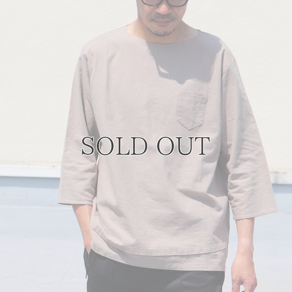 画像3: ソフトリネンコットンキャンバス 胸ポケ付 Wヘム 7/Sシャツ【MADE IN JAPAN】『日本製』/ Upscape Audience