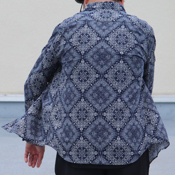 画像6: 【RE PRICE / 価格改定】バンダナプリントボタンダウンカラー長袖シャツ【MADE IN JAPAN】『日本製』/ Upscape Audience