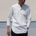 画像9: ソフトリネンキャンバスプルオーバーシャツバンドカラーオーバーサイズ9Sシャツ【MADE IN JAPAN】『日本製』/ Upscape Audience