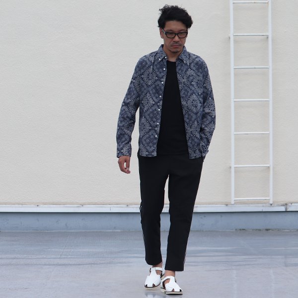 画像7: 【RE PRICE / 価格改定】バンダナプリントボタンダウンカラー長袖シャツ【MADE IN JAPAN】『日本製』/ Upscape Audience