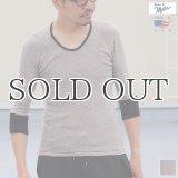 【RE PRICE / 価格改定】別注USA製Uネック7分袖Tシャツ / Miller × Audience