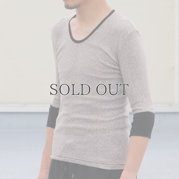 画像4: 別注USA製Uネック7分袖Tシャツ / Miller × Audience