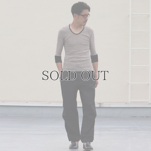 画像7: 別注USA製Uネック7分袖Tシャツ / Miller × Audience