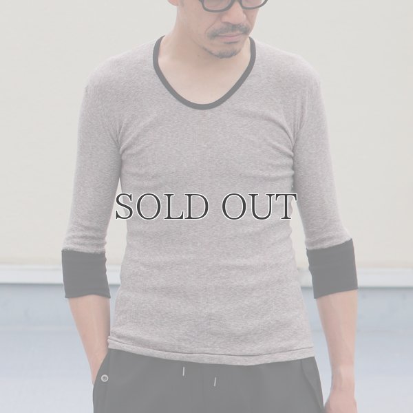 画像3: 別注USA製Uネック7分袖Tシャツ / Miller × Audience