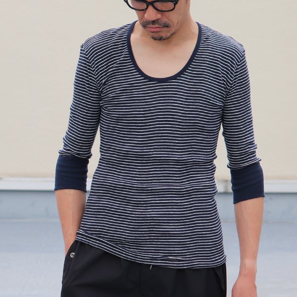 画像3: 【RE PRICE / 価格改定】別注USA製Uネック7分袖Tシャツ / Miller × Audience