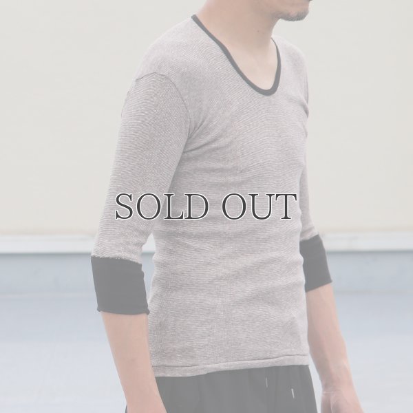 画像5: 別注USA製Uネック7分袖Tシャツ / Miller × Audience