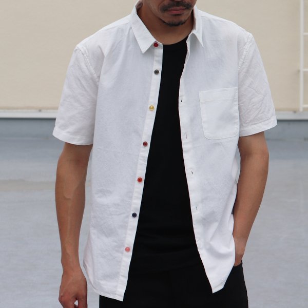 画像5: 【RE PRICE / 価格改定】ダンガリーランダムボタン半袖シャツ / Audience x GUNG HO