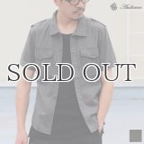 高密度硫化ツイルレイズドネック半袖シャツ / Audience