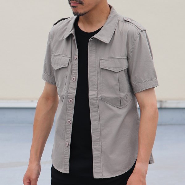 画像4: 【RE PRICE / 価格改定】高密度硫化ツイルレイズドネック半袖シャツ / Audience