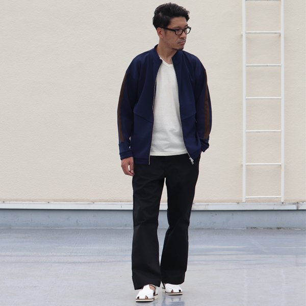 画像11: 【RE PRICE/価格改定】4段スムース ライン スタンドZIPブルゾン 【MADE IN JAPAN】『日本製』 / Upscape Audience