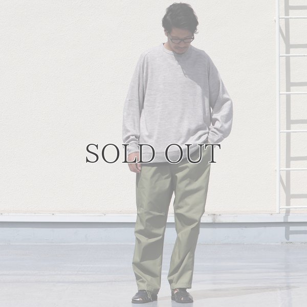 画像7: EXLANWOOL® (エクスランウール) スムース サドルショルダー ガゼット クルーネック長袖【MADE IN JAPAN】『日本製』 / Upscape Audience