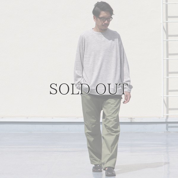 画像8: EXLANWOOL® (エクスランウール) スムース サドルショルダー ガゼット クルーネック長袖【MADE IN JAPAN】『日本製』 / Upscape Audience