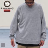 EXLANWOOL® (エクスランウール) スムース サドルショルダー ガゼット クルーネック長袖【MADE IN JAPAN】『日本製』 / Upscape Audience