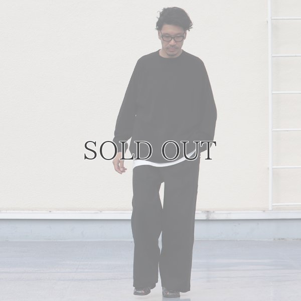 画像7: EXLANWOOL® (エクスランウール) スムース サドルショルダー ガゼット クルーネック長袖【MADE IN JAPAN】『日本製』 / Upscape Audience