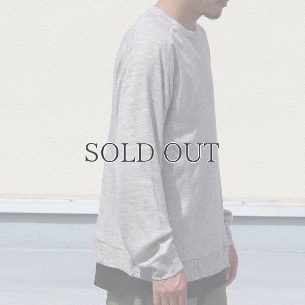 画像5: EXLANWOOL® (エクスランウール) スムース サドルショルダー ガゼット クルーネック長袖【MADE IN JAPAN】『日本製』 / Upscape Audience