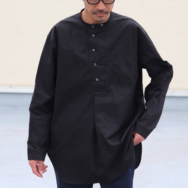 画像7: コットンツイルダンプ エアタンブラー バンドカラー コックシャツ【MADE IN JAPAN】『日本製』/ Upscape Audience