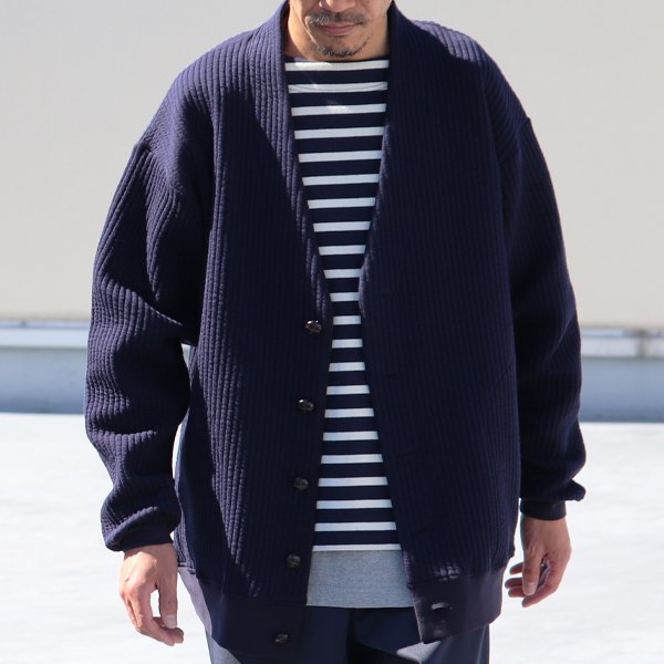 画像9: 「尾州」コットンキルト くるみボタン 3XL カーディガン【MADE IN JAPAN】『日本製』【送料無料】 / Upscape Audience