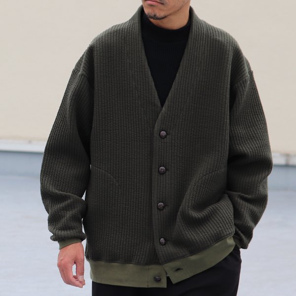 画像4: 「尾州」コットンキルト くるみボタン 3XL カーディガン【MADE IN JAPAN】『日本製』【送料無料】 / Upscape Audience