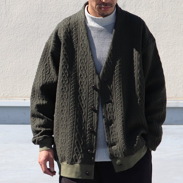 画像15: 「尾州」コットンキルト くるみボタン 3XL カーディガン【MADE IN JAPAN】『日本製』【送料無料】 / Upscape Audience