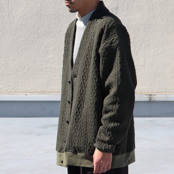 画像17: 「尾州」コットンキルト くるみボタン 3XL カーディガン【MADE IN JAPAN】『日本製』【送料無料】 / Upscape Audience