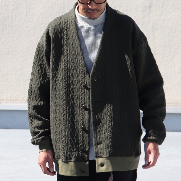 画像16: 「尾州」コットンキルト くるみボタン 3XL カーディガン【MADE IN JAPAN】『日本製』【送料無料】 / Upscape Audience