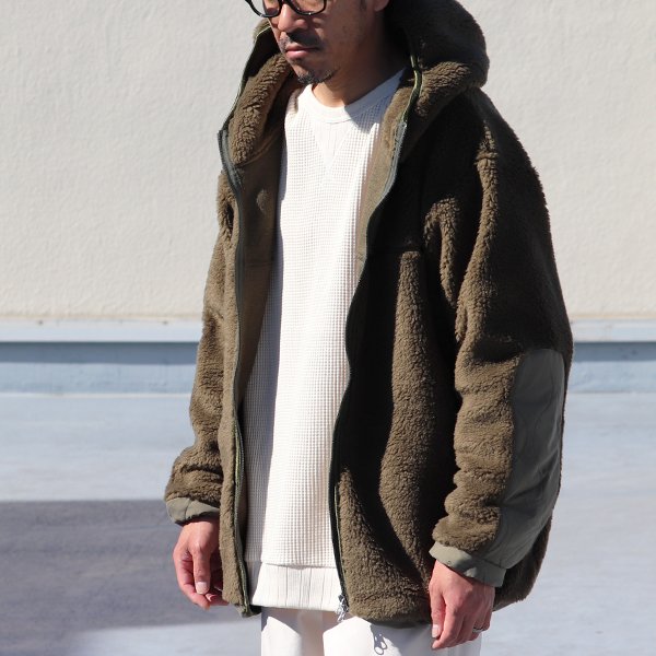 画像9: 【Lanificio Becagli(ベッカリー)】トスカーナボア フードブルゾン【MADE IN JAPAN】『日本製』【送料無料】/ Upscape Audience