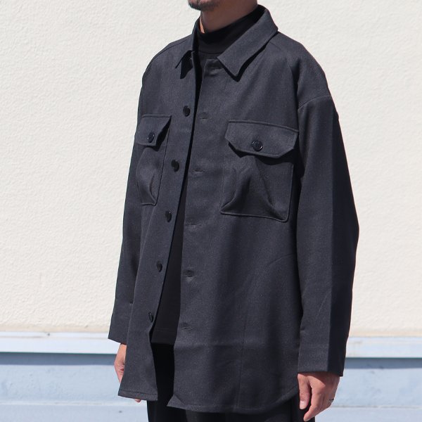 画像9: LANATEC® (ラナテック) LEI ( レイ) TECH ウールライク カルゼ サファリシャツコート【MADE IN JAPAN】『日本製』【送料無料】/ Upscape Audience