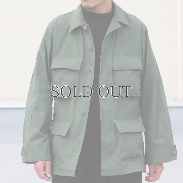 画像2: DEAD STOCK / 90s B.D.U. Jacket Green483（B.D.U. ジャケット リップストップ）