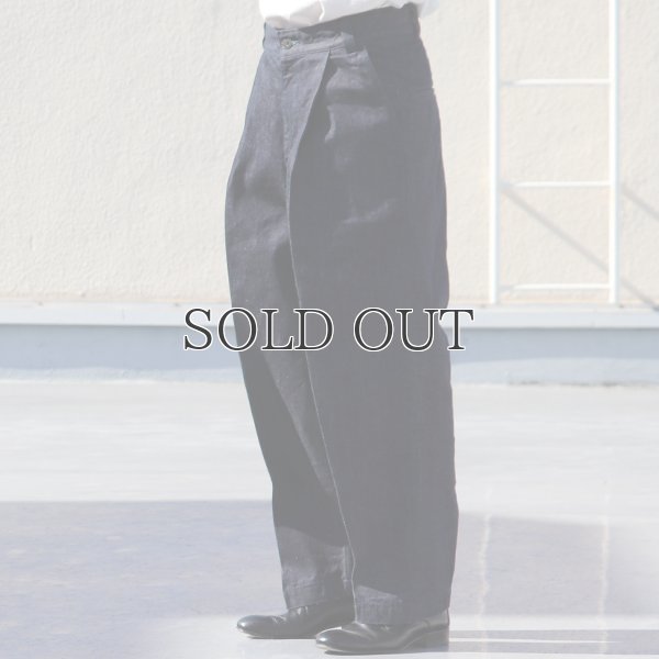 画像10: 「備後」13.75oz 横ベージュ セルヴィッチ 青耳デニム 1タック バレルパンツ【MADE IN JAPAN】『日本製』【送料無料】/ Upscape Audience