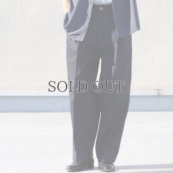 画像4: 「備後」13.75oz 横ベージュ セルヴィッチ 青耳デニム 1タック バレルパンツ【MADE IN JAPAN】『日本製』【送料無料】/ Upscape Audience