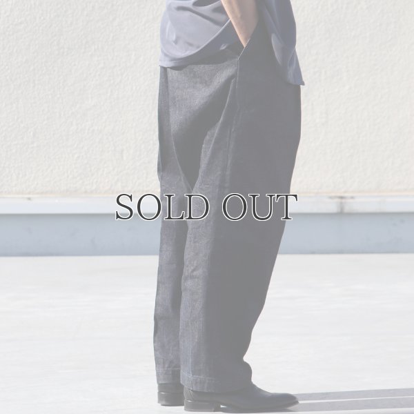 画像7: 「備後」13.75oz 横ベージュ セルヴィッチ 青耳デニム 1タック バレルパンツ【MADE IN JAPAN】『日本製』【送料無料】/ Upscape Audience