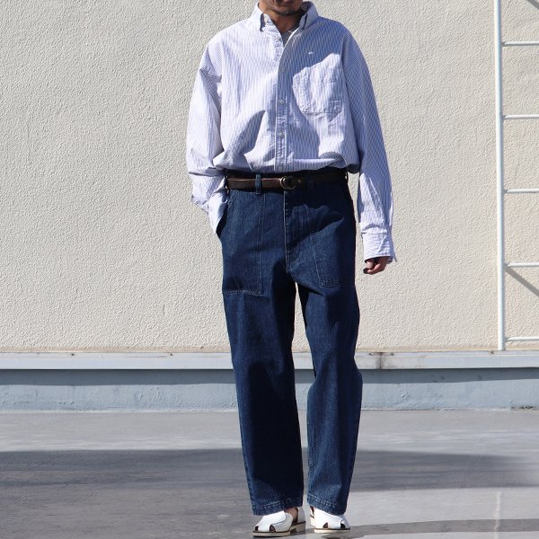 画像6: 「備後」13.75oz 横ベージュ セルヴィッチ 青耳デニム ヴィンテージ ウォッシュ ベイカーパンツ【MADE IN JAPAN】『日本製』【送料無料】/ Upscape Audience