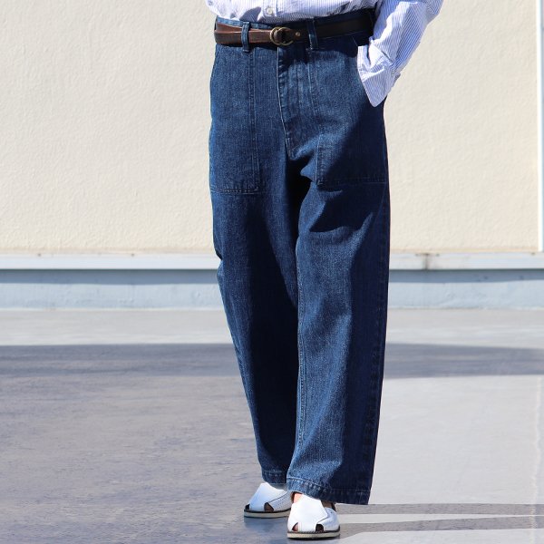 画像4: 「備後」13.75oz 横ベージュ セルヴィッチ 青耳デニム ヴィンテージ ウォッシュ ベイカーパンツ【MADE IN JAPAN】『日本製』【送料無料】/ Upscape Audience