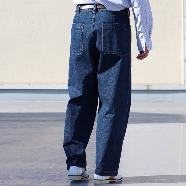 画像5: 「備後」13.75oz 横ベージュ セルヴィッチ 青耳デニム ヴィンテージ ウォッシュ ベイカーパンツ【MADE IN JAPAN】『日本製』【送料無料】/ Upscape Audience