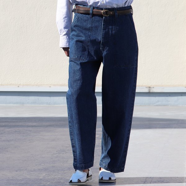 画像3: 「備後」13.75oz 横ベージュ セルヴィッチ 青耳デニム ヴィンテージ ウォッシュ ベイカーパンツ【MADE IN JAPAN】『日本製』【送料無料】/ Upscape Audience