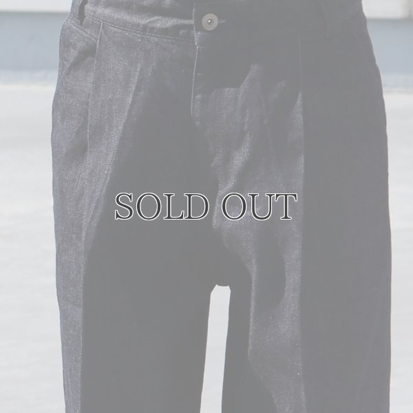 画像14: 「備後」13.75oz 横ベージュ セルヴィッチ 青耳デニム 1タック バレルパンツ【MADE IN JAPAN】『日本製』【送料無料】/ Upscape Audience