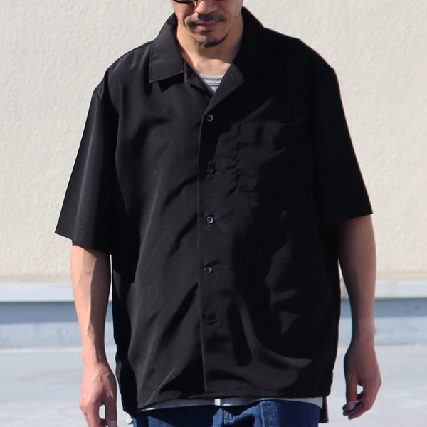 画像10: レーヨンライク ピーチファイユ オープンカラー ハーフスリーブ シャツ【MADE IN JAPAN】『日本製』/ Upscape Audience