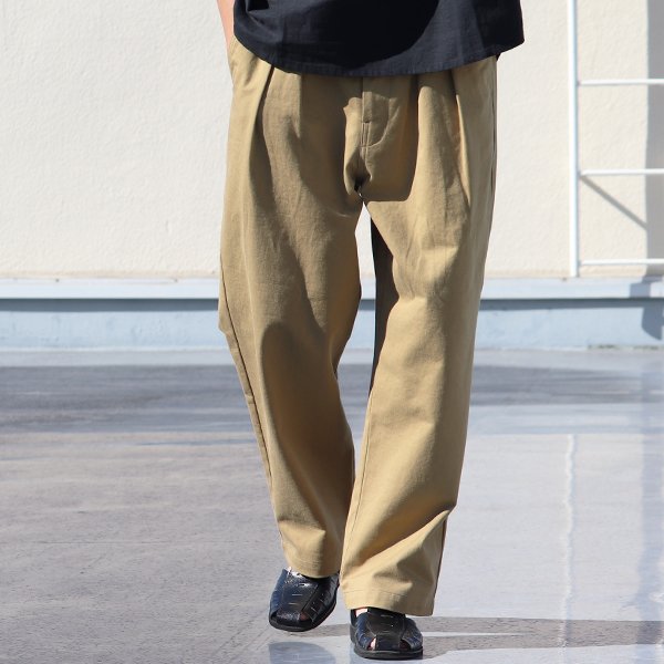 画像11: 「岡山」クラシック チノクロス ヴィンテージ ワッシャー M52 2タック イージー ワイドパンツ【MADE IN JAPAN】『日本製』【送料無料】/ Upscape Audience