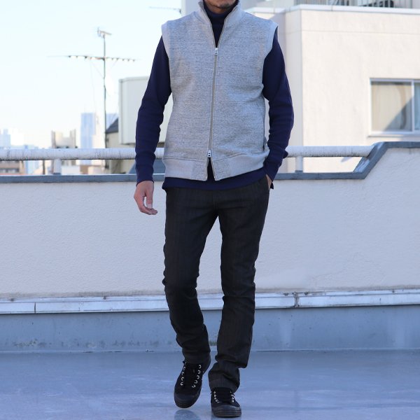 画像5: 【RE PRICE / 価格改定】ヘビーウェイト裏毛スタンドZIP ベスト【MADE IN JAPAN】『日本製』/ Upscape Audience