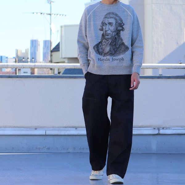 画像10: 19/7吊編裏毛 Haydn Joseph プリント ラグランスウェット【MADE IN TOKYO】『東京製』/ Upscape Audience