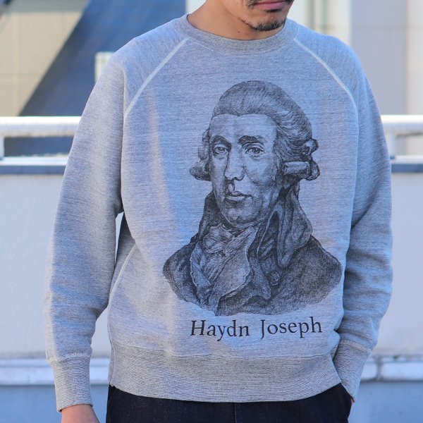 画像7: 19/7吊編裏毛 Haydn Joseph プリント ラグランスウェット【MADE IN TOKYO】『東京製』/ Upscape Audience